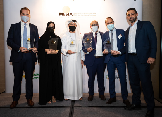 www.凯发com Al Dhafra Photovoltaic Project Wins a MESIA Annual Award